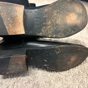 Frye Black leather tall boots size 7